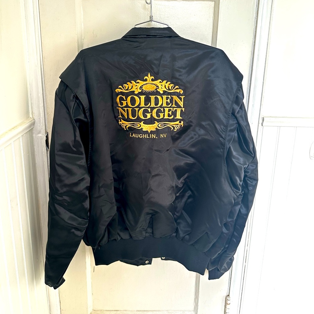 Official Golden Nugget Satin Employee Jacket Size XL
